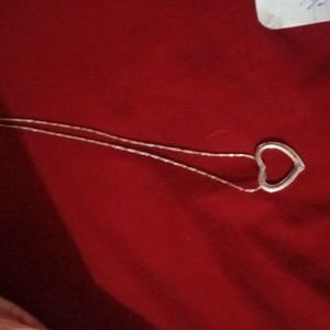 Sterling Silver heart pendant and neclace